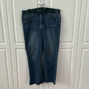 Wit and wisdom, straight crop medium blue jeans, size 10